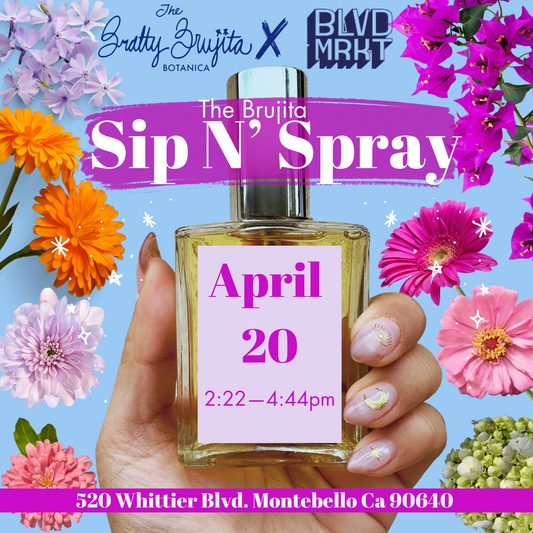 Brujita Sip N’ Spray @ BLVD MKT April 20th 2:22–4:44pm