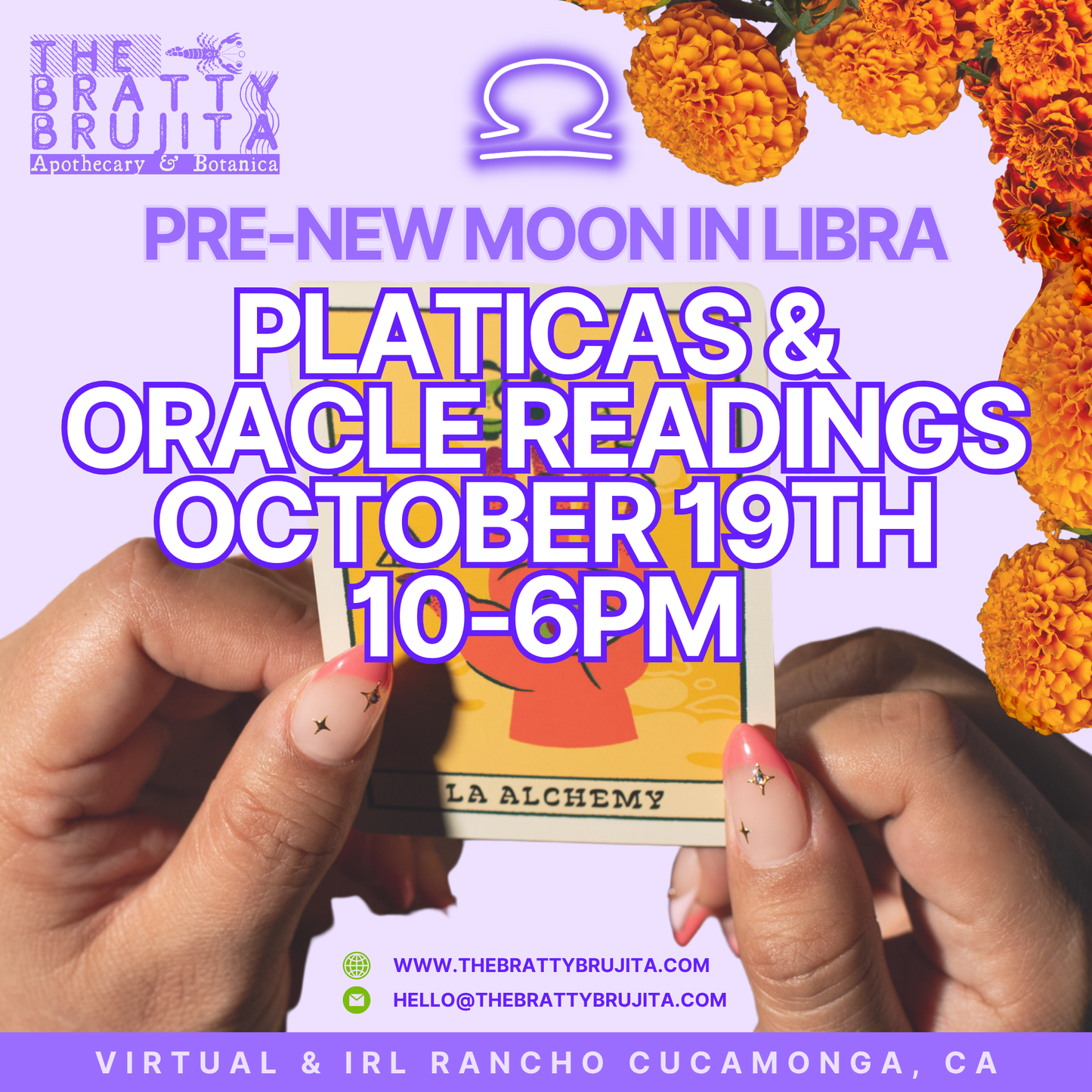 Pre-New Moon Platica & Oracle Readings with Yvette (30min)